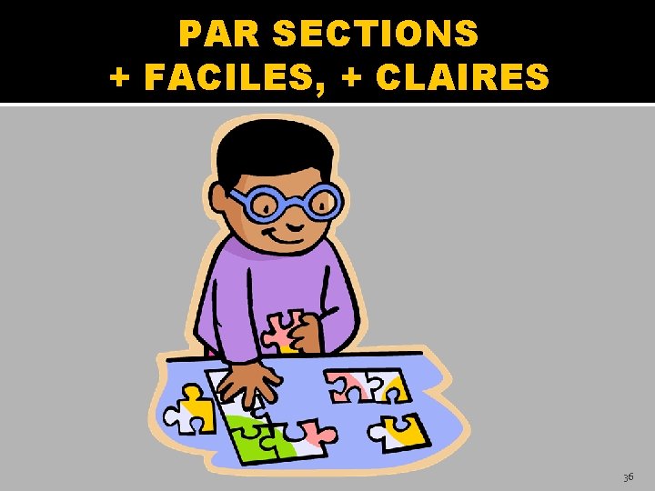 PAR SECTIONS + FACILES, + CLAIRES 36 