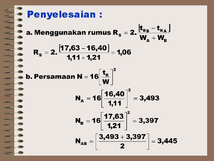 Penyelesaian : 
