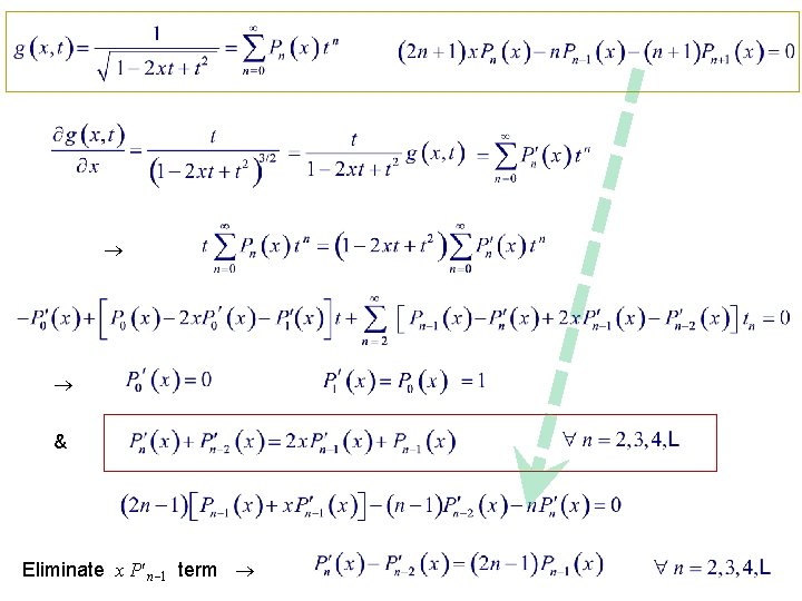  & Eliminate x P n 1 term 