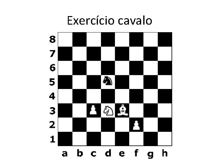 Exercício cavalo Exercício cavalo