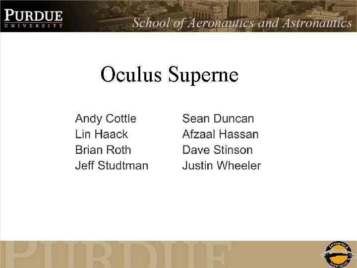 Oculus Superne 