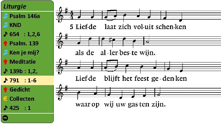 Liturgie ♬ Psalm 146 a ♬ KND ♪ 654 : 1, 2, 6 ✟