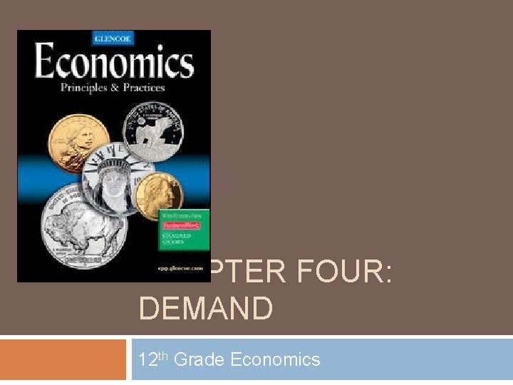 CHAPTER FOUR: DEMAND 12 th Grade Economics 