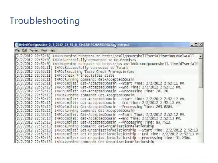 Troubleshooting 34 Microsoft Confidential Troubleshooting 34 Microsoft Confidential