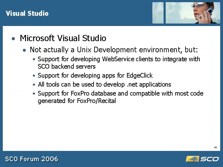 Visual Studio · Microsoft Visual Studio · Not actually a Unix Development environment, but: