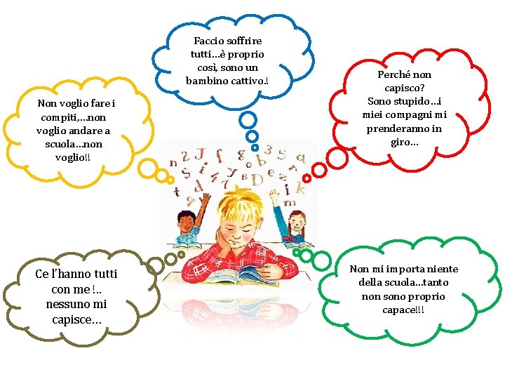 Faccio soffrire tutti…è proprio così, sono un bambino cattivo. ! òNon voglio fare i