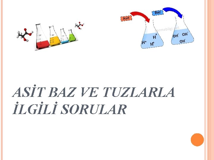 ASİT BAZ VE TUZLARLA İLGİLİ SORULAR 