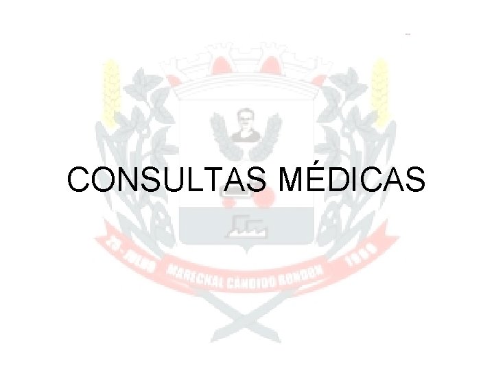 CONSULTAS MÉDICAS 