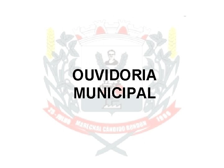 OUVIDORIA MUNICIPAL 