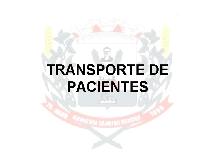 TRANSPORTE DE PACIENTES 