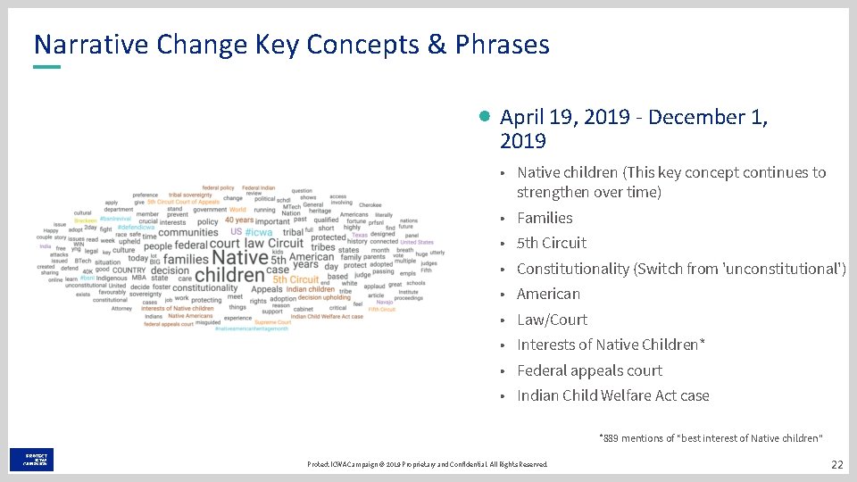 Narrative Change Key Concepts & Phrases April 19, 2019 - December 1, 2019 •