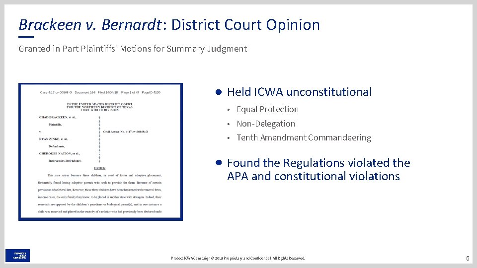 Brackeen v. Bernardt: District Court Opinion Granted in Part Plaintiffs’ Motions for Summary Judgment