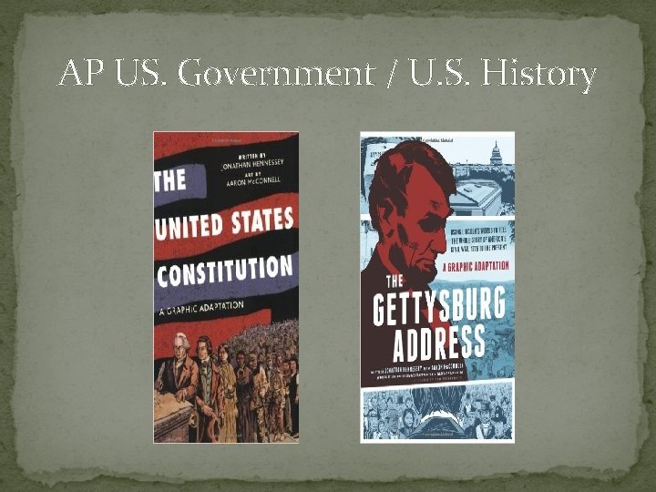 AP US. Government / U. S. History 