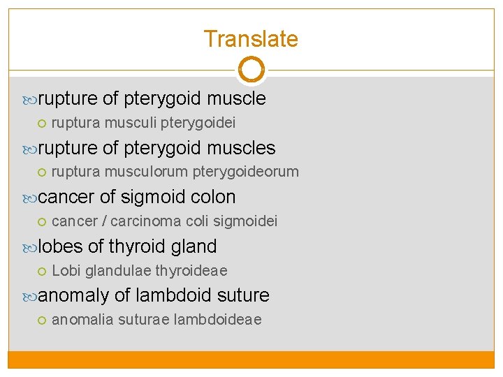 Translate rupture of pterygoid muscle ruptura musculi pterygoidei rupture of pterygoid muscles ruptura musculorum