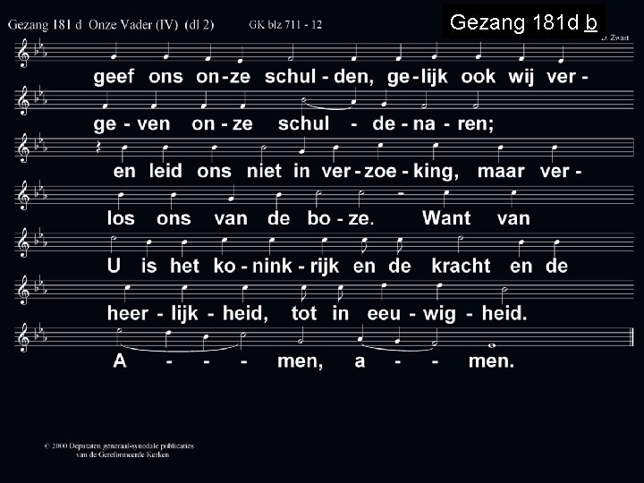 Gezang 181 d b 