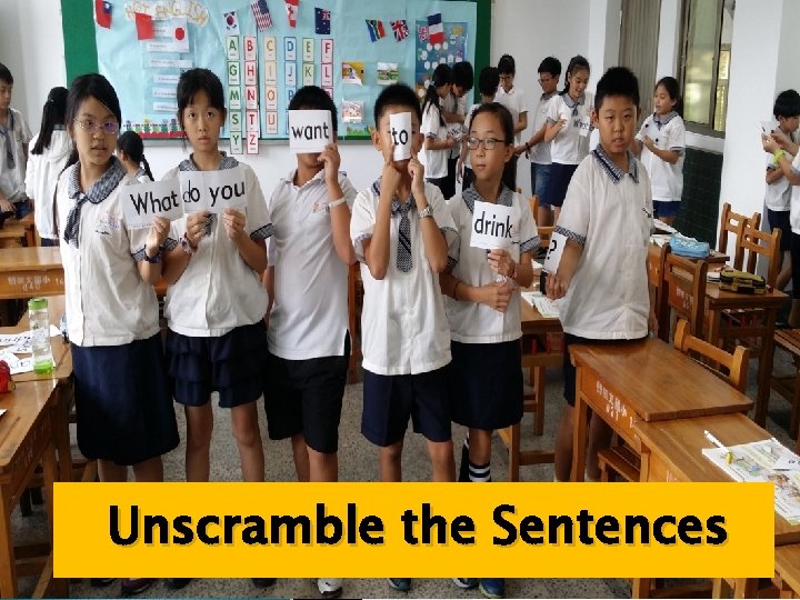 Unscramble the Sentences 