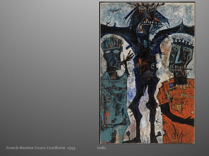 Francis Newton Souza-Crucifixion 1959 India Francis Newton Souza-Crucifixion 1959 India