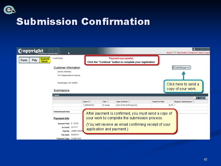 Submission Confirmation Click here to send a copy of your work. After payment is Submission Confirmation Click here to send a copy of your work. After payment is