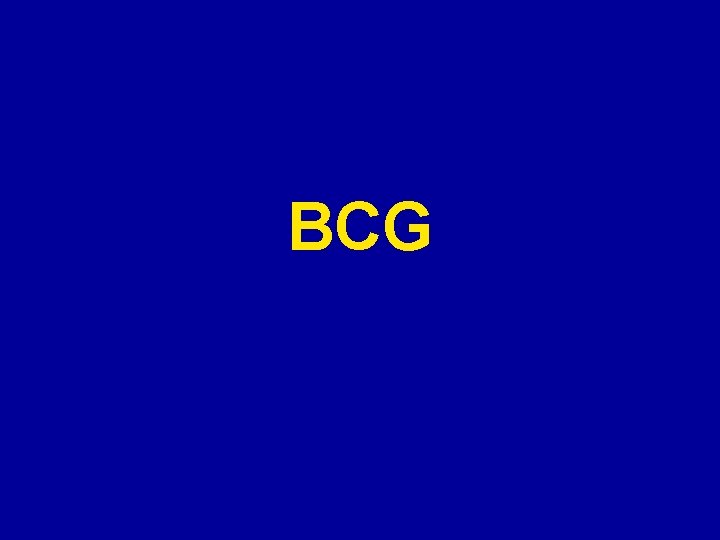 BCG BCG