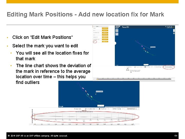 Editing Mark Positions - Add new location fix for Mark • Click on “Edit