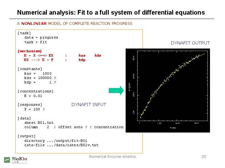 Numerical analysis: Fit to a full system of differential equations A NONLINEAR MODEL OF