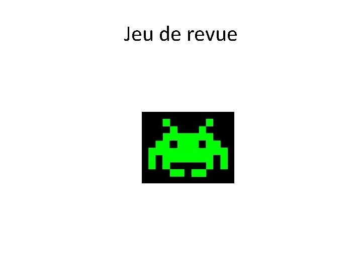 Jeu de revue 