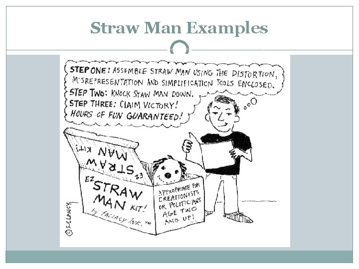 Straw Man Examples 