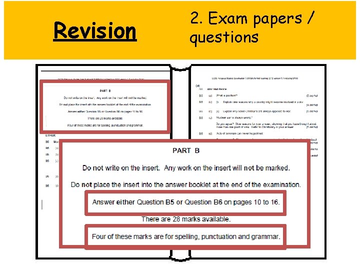 Revision 2. Exam papers / questions 