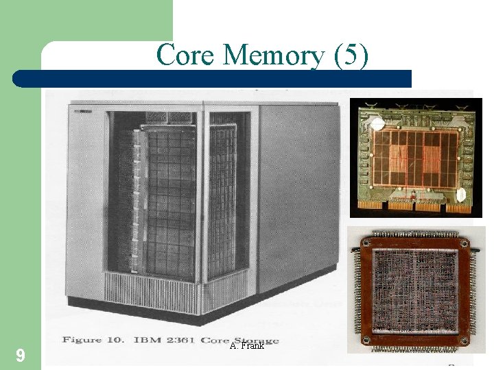 File Organization InternalExternal Memory Tecnologies A Frank Memory