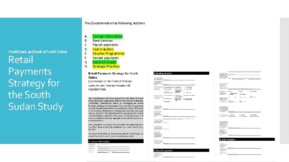 World Bank and Bank of South Sudan Retail Payments Strategy for the South Sudan