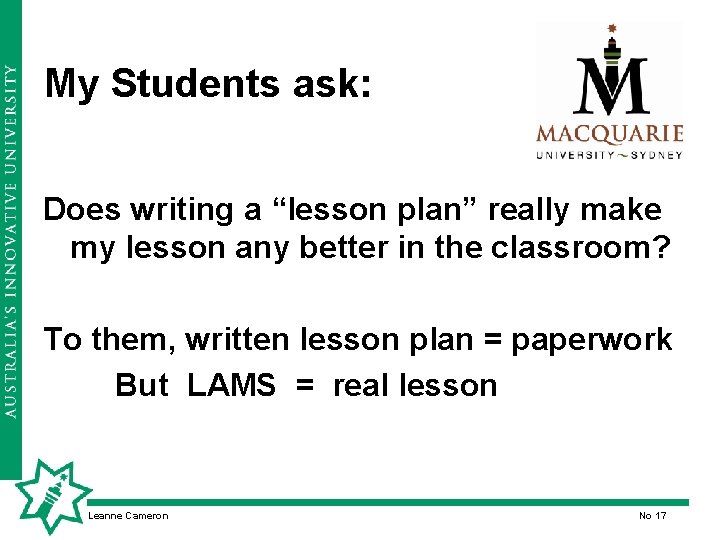 My Students ask: Does writing a “lesson plan” really make my lesson any better