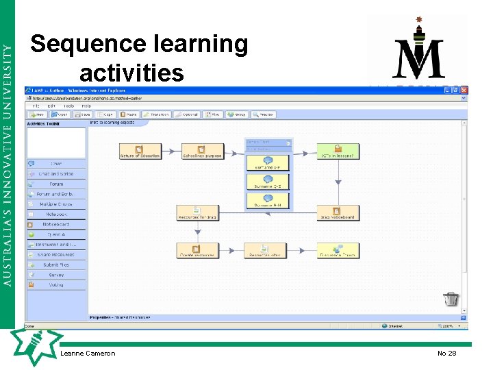 Sequence learning activities Leanne Cameron No 28 