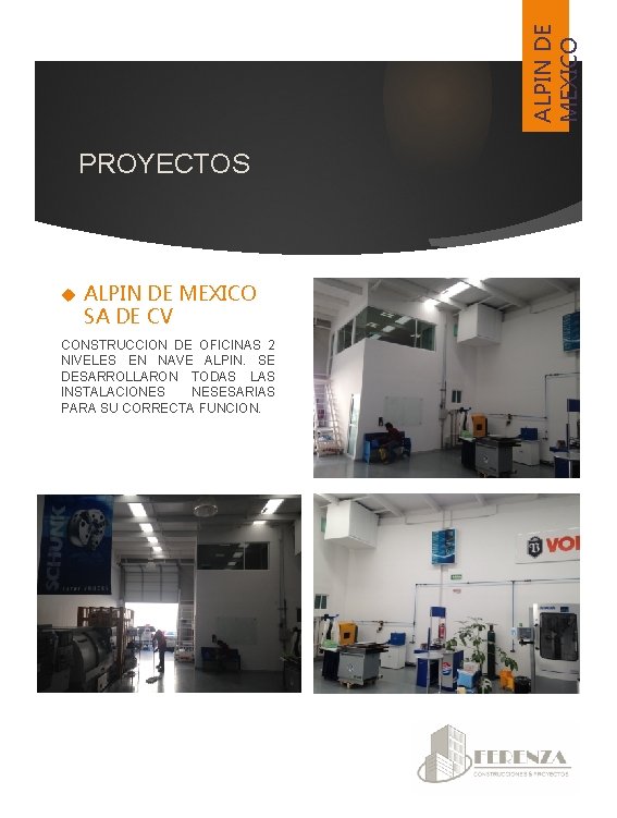 ALPIN DE MEXICO PROYECTOS ALPIN DE MEXICO SA DE CV CONSTRUCCION DE OFICINAS 2