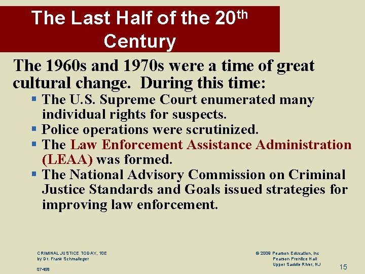 The Last Half of the 20 th Century The 1960 s and 1970 s