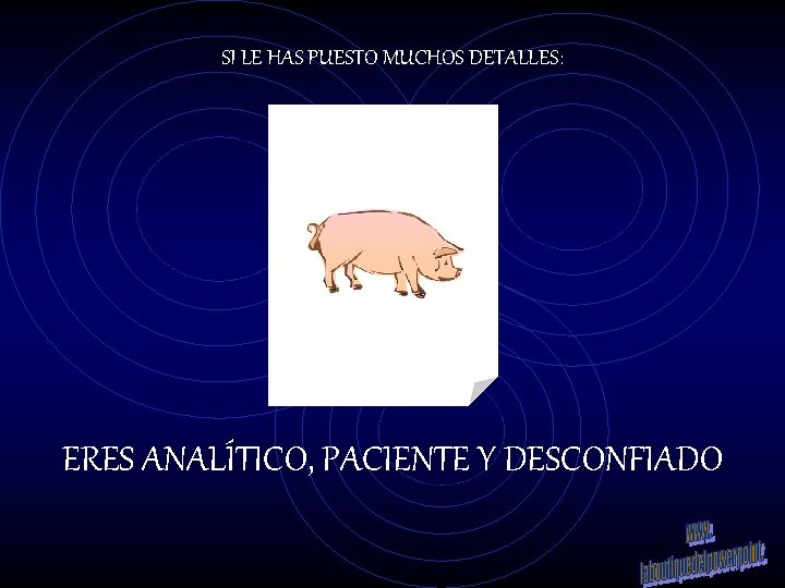 SI LE HAS PUESTO MUCHOS DETALLES: ERES ANALÍTICO, PACIENTE Y DESCONFIADO 
