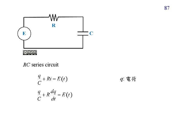 87 RC series circuit q: 電荷 