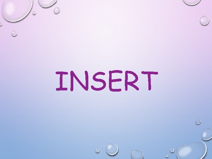 INSERT 