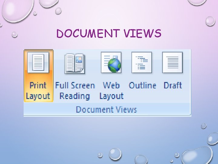 DOCUMENT VIEWS 