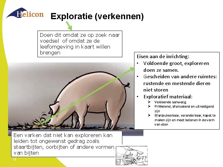 Exploratie (verkennen) Doen dit omdat ze op zoek naar voedsel of omdat ze de