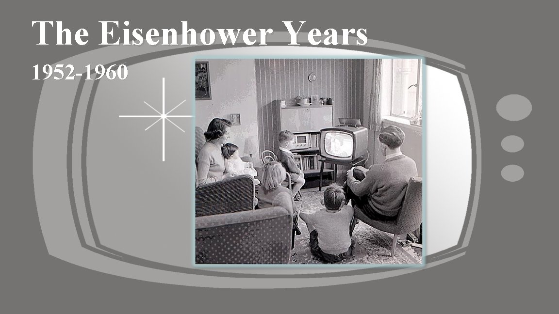 The Eisenhower Years 1952 -1960 
