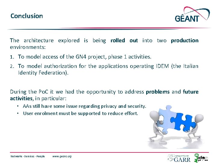 Conclusion The architecture explored is being rolled out into two production environments: 1. To