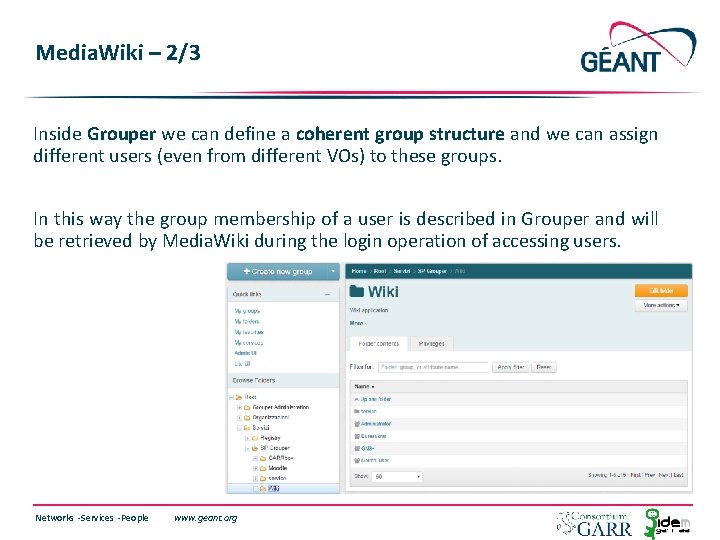Media. Wiki – 2/3 Inside Grouper we can define a coherent group structure and