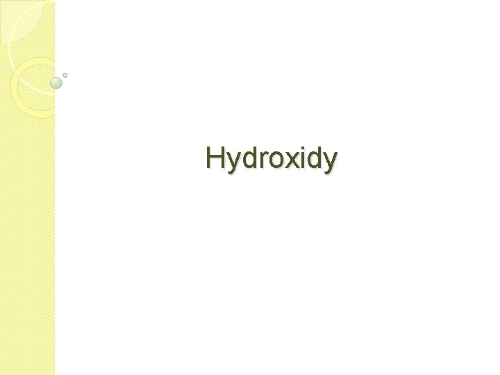 Hydroxidy 