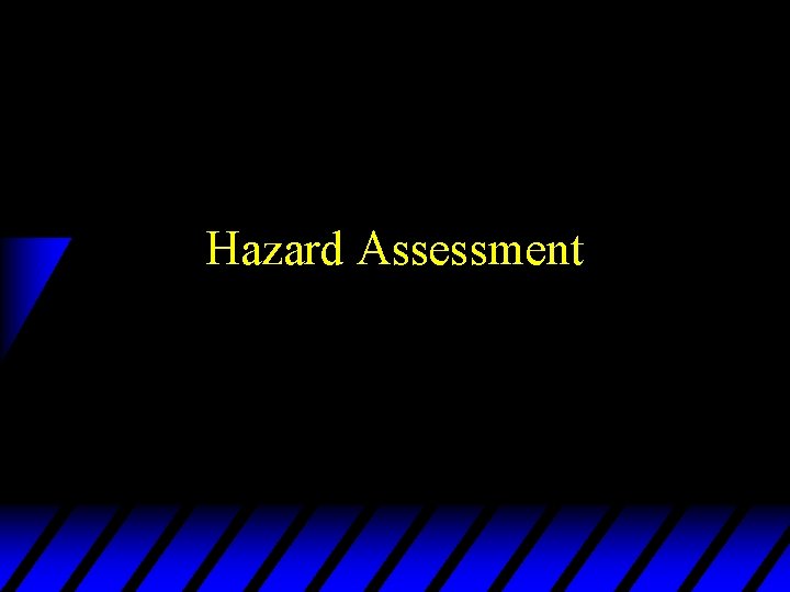 Hazard Assessment 