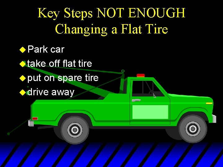 Key Steps NOT ENOUGH Changing a Flat Tire u Park car u take off