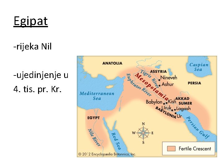 Egipat -rijeka Nil -ujedinjenje u 4. tis. pr. Kr. 