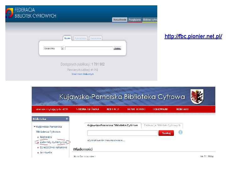 http: //fbc. pionier. net. pl/ 