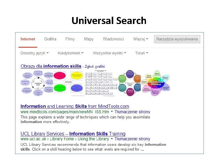 Universal Search 