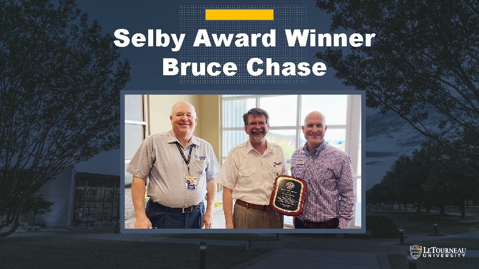 Selby Award Winner Bruce Chase BUILDING & GROWING 