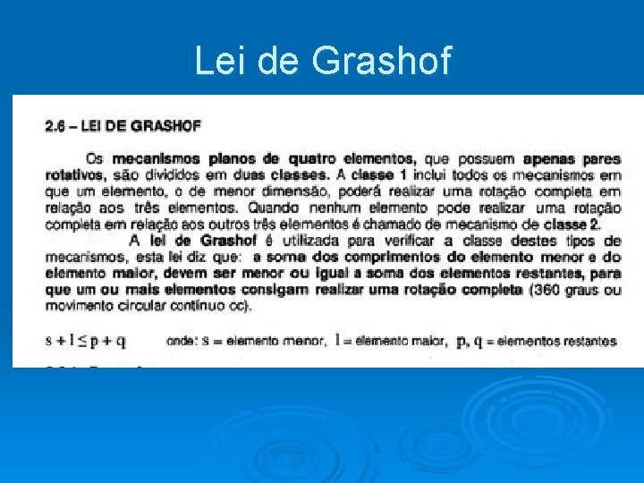 Lei de Grashof 